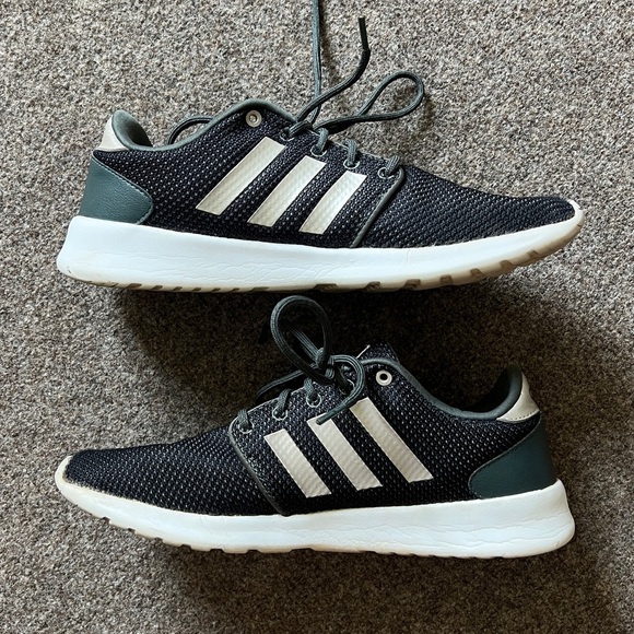 Adidas Cloudfoam Grey Black Running Lightweight Sneaker Shoes 28Y001 Women’s 9.5 - Picture 10 of 11